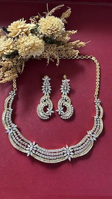 Jasmin Diamond Necklace Set