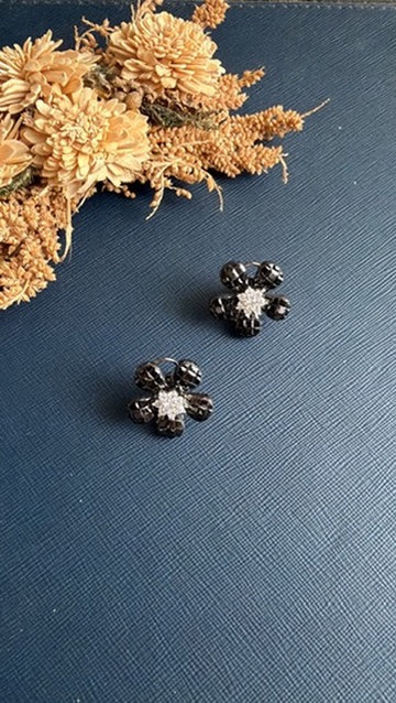 Nurani Diamond Studs- Black