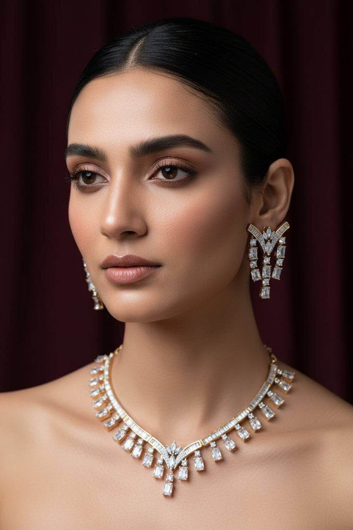 Tia Diamond Necklace Set