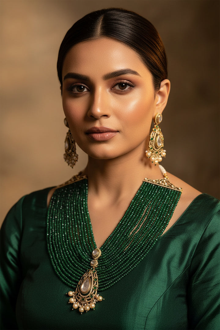 Devalika Onyx Beads Necklace Set