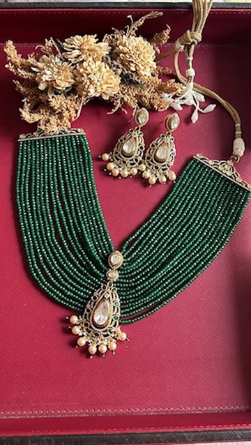 Devalika Onyx Beads Necklace Set