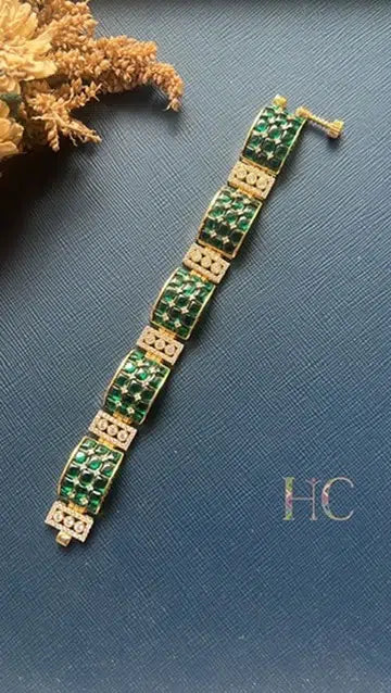 Gokharu Emerald Diamond Bracelet
