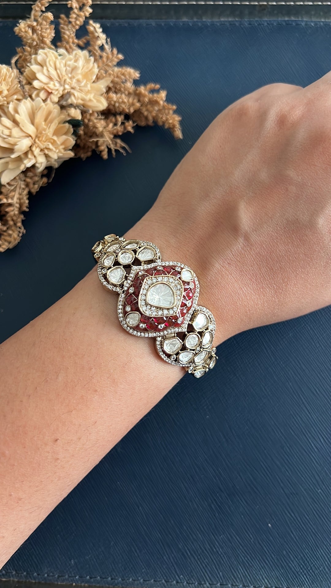 Lishka Kundan Bracelet