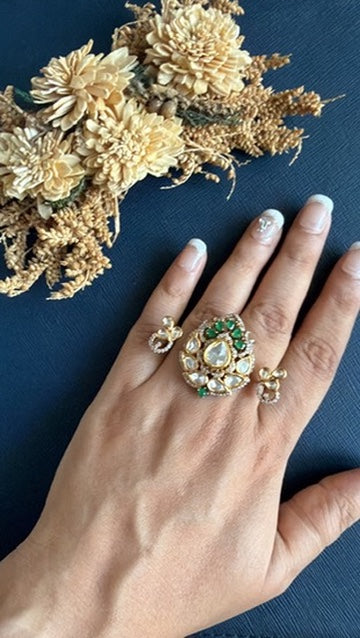 ring
kundan ring
a diamond ring
kundan ear rings