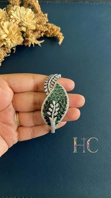 Green Leaf Diamond Bracelet