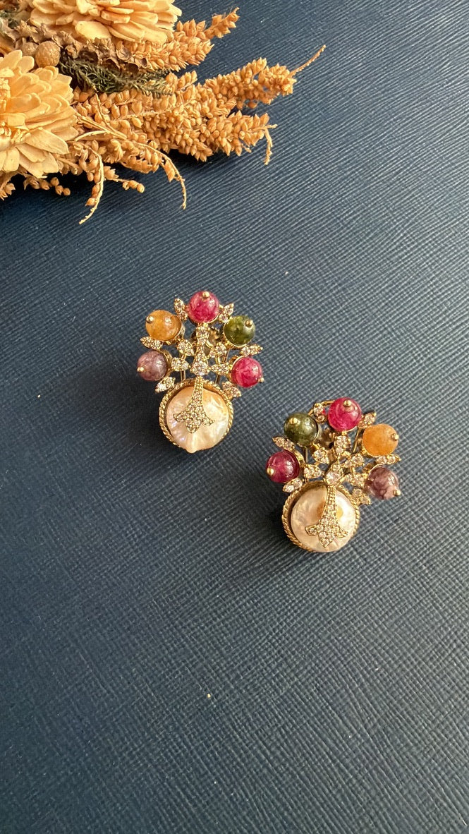 Vivia Doublet Stone Stud