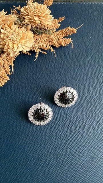 Kamna Diamond Stud- Black