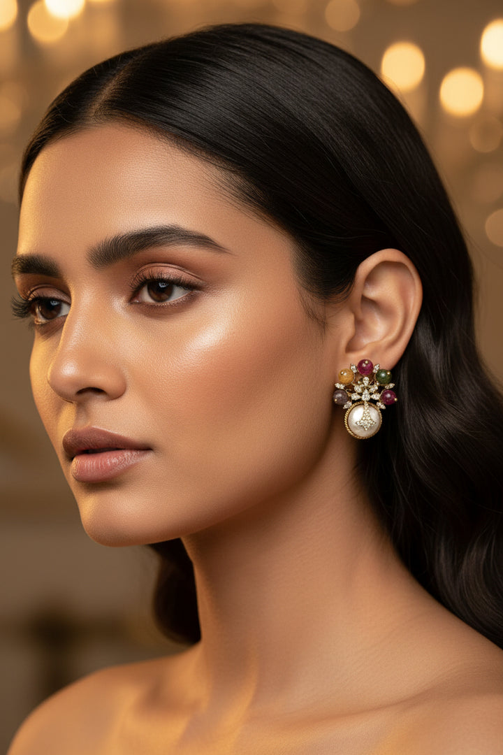 Vivia Doublet Stone Stud