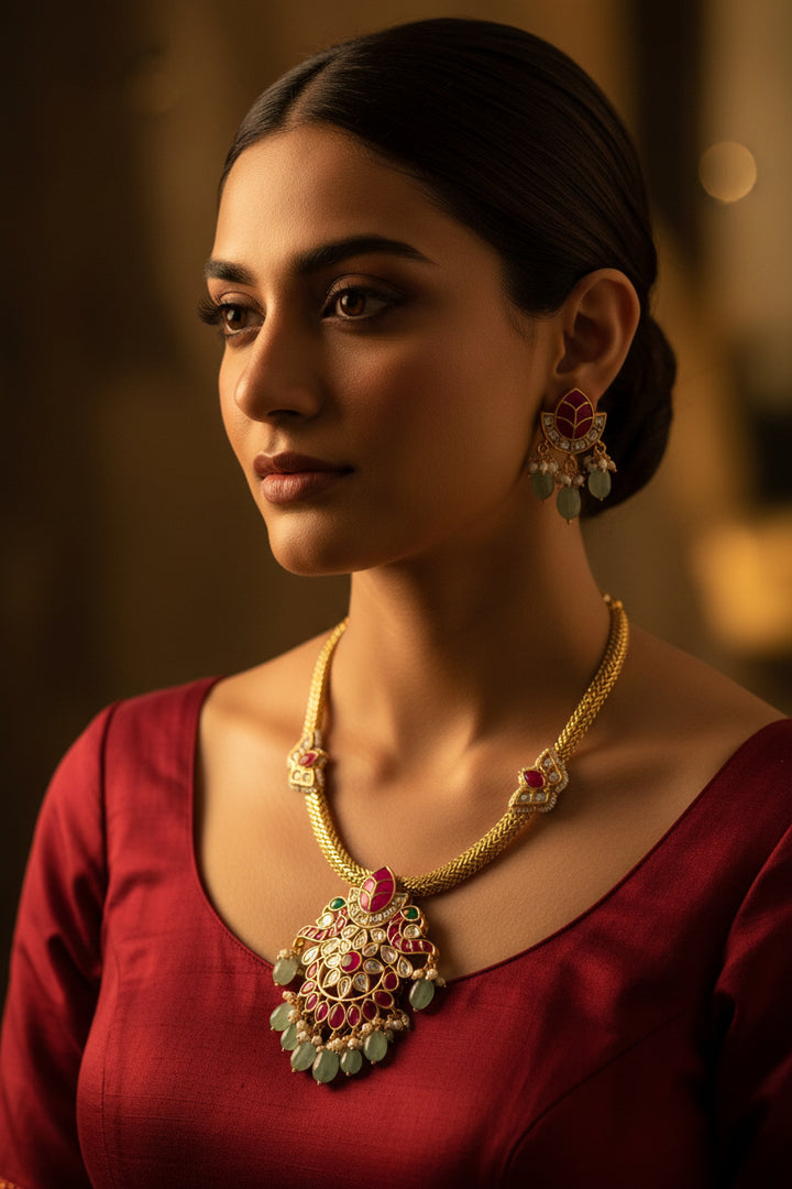 Rupam Kundan Necklace Set
