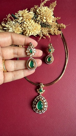 Clara Victorian Hasli Set - Green