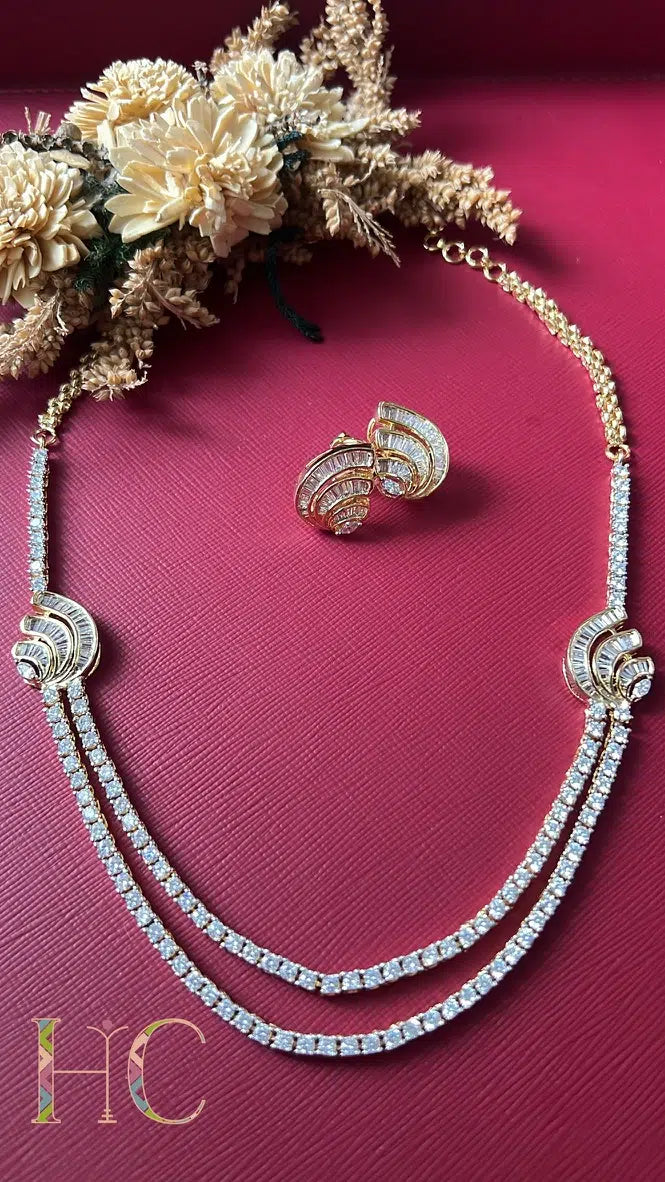 Reha Diamond Necklace Set