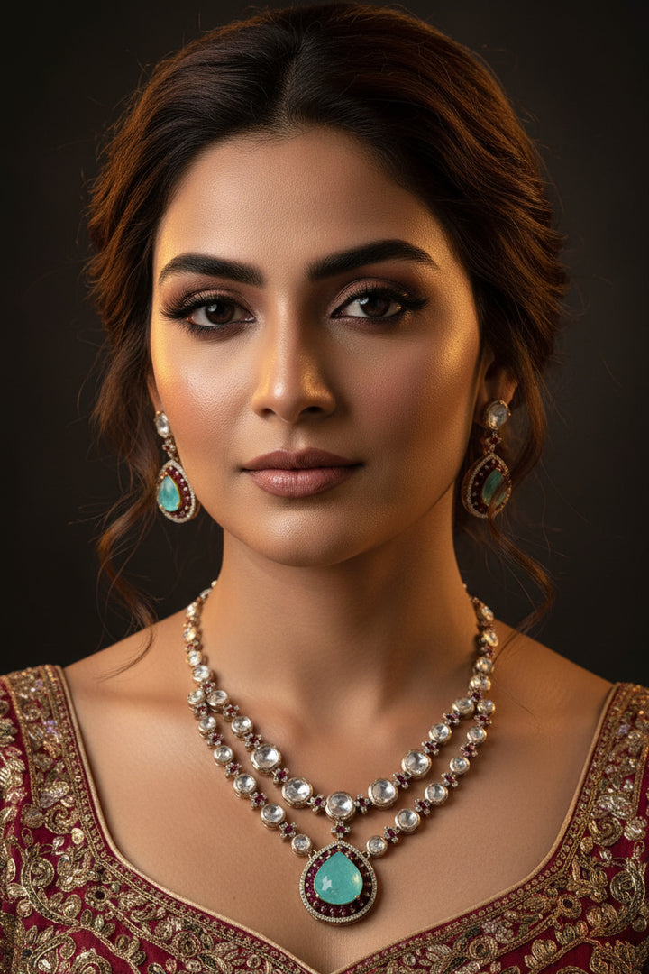 Mahii kundan Necklace Set