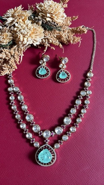 Mahii kundan Necklace Set