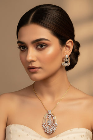 Ridhi Diamond Pendant Set