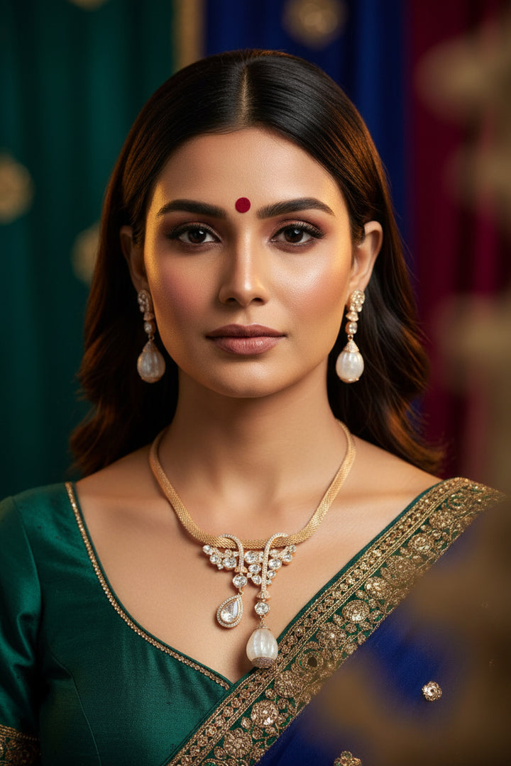 Nisha Kundan Necklace Set