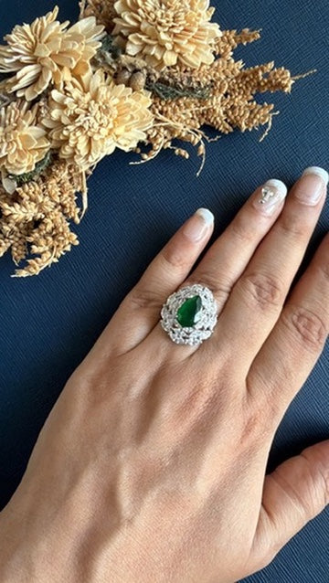 Nova Diamond Ring- Green