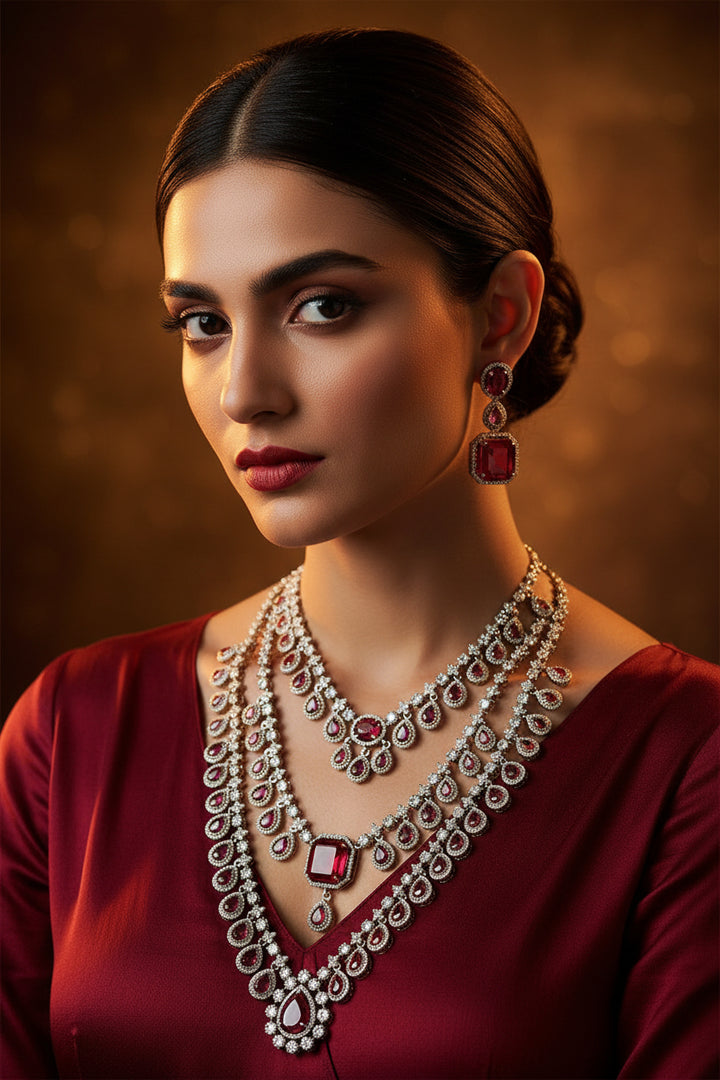 Aleena Diamond Necklace Set