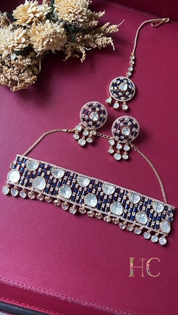 Blue Moon Kundan Choker