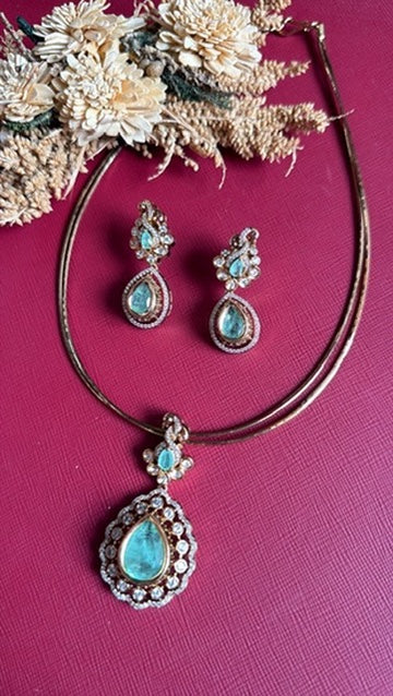 Clara Victorian Hasli Set - Sea Green