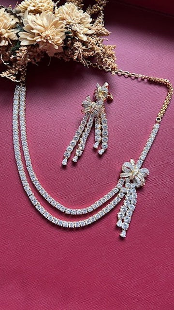 Mehak Diamond Necklace Set