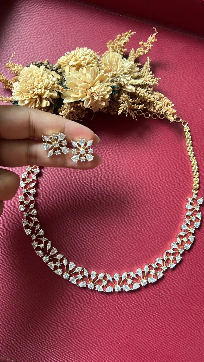 Alisha Diamond Necklace Set