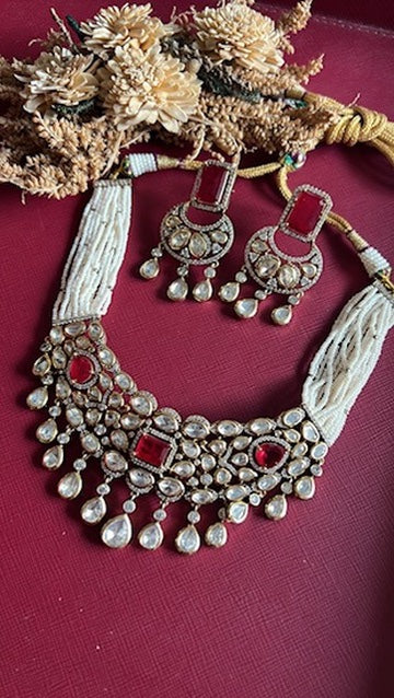 Anindita Kundan Jewellery Set