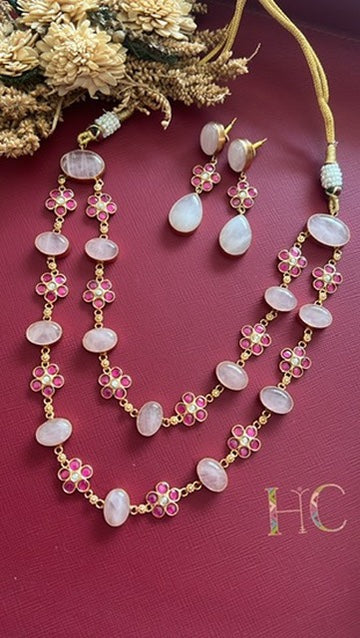 Gulabo Quartz Necklace Set