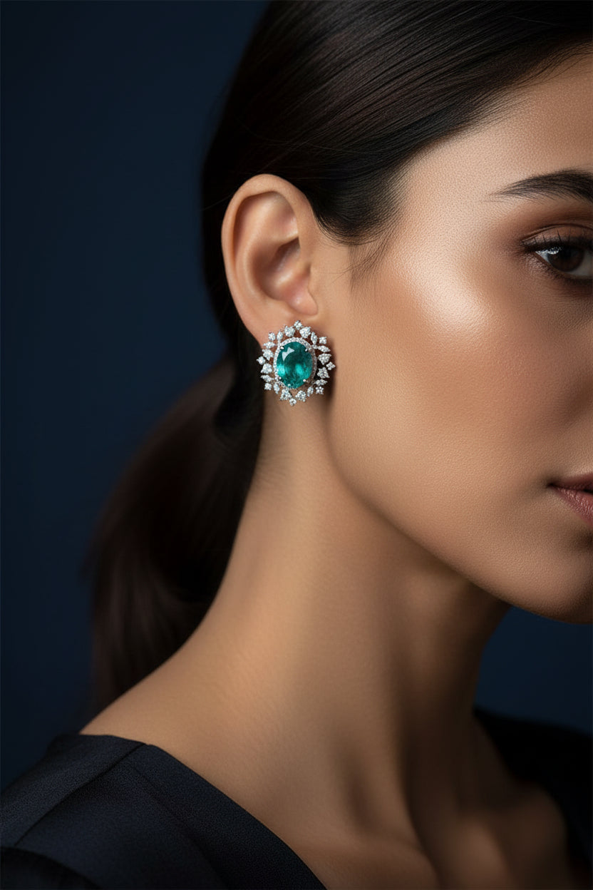 Mukta Doublet Stone Studs