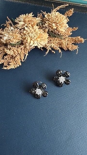 Nurani Diamond Studs- Black