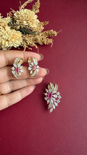 Farhana Diamond Pendant Set