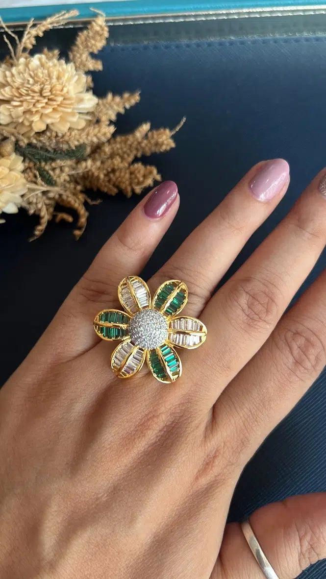Flower Diamond Ring