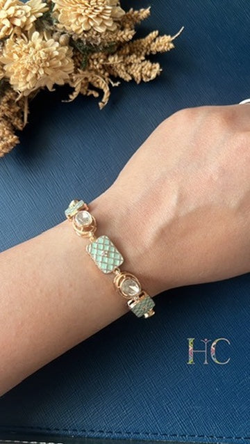 Garima Kundan Tennis Bracelet