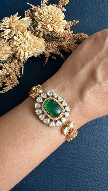Swara Kundan Tennis Bracelet