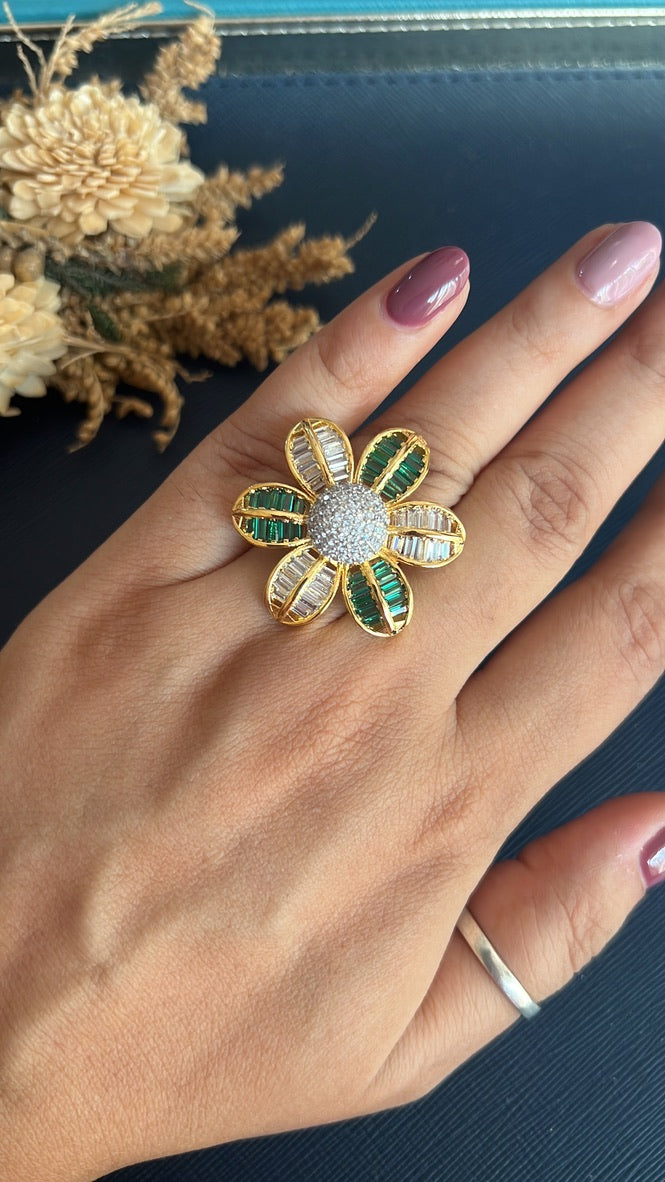 Flower Diamond Ring
