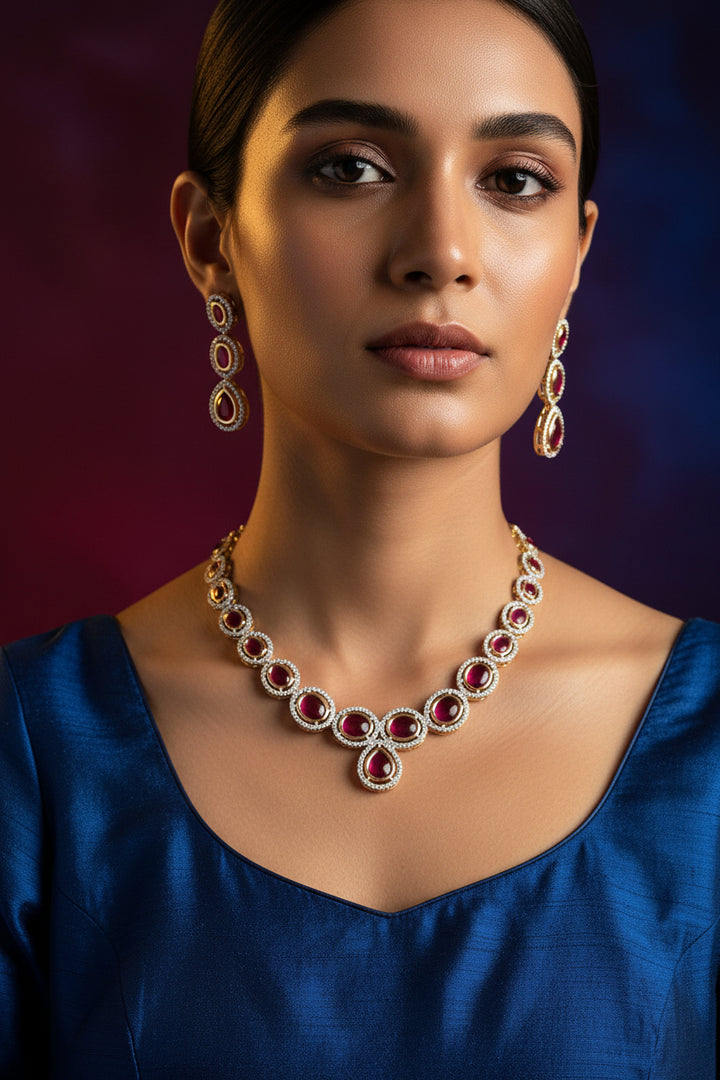 Noopur Diamond Necklace Set