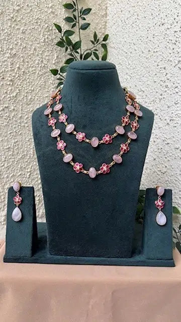 Gulabo Quartz Necklace Set