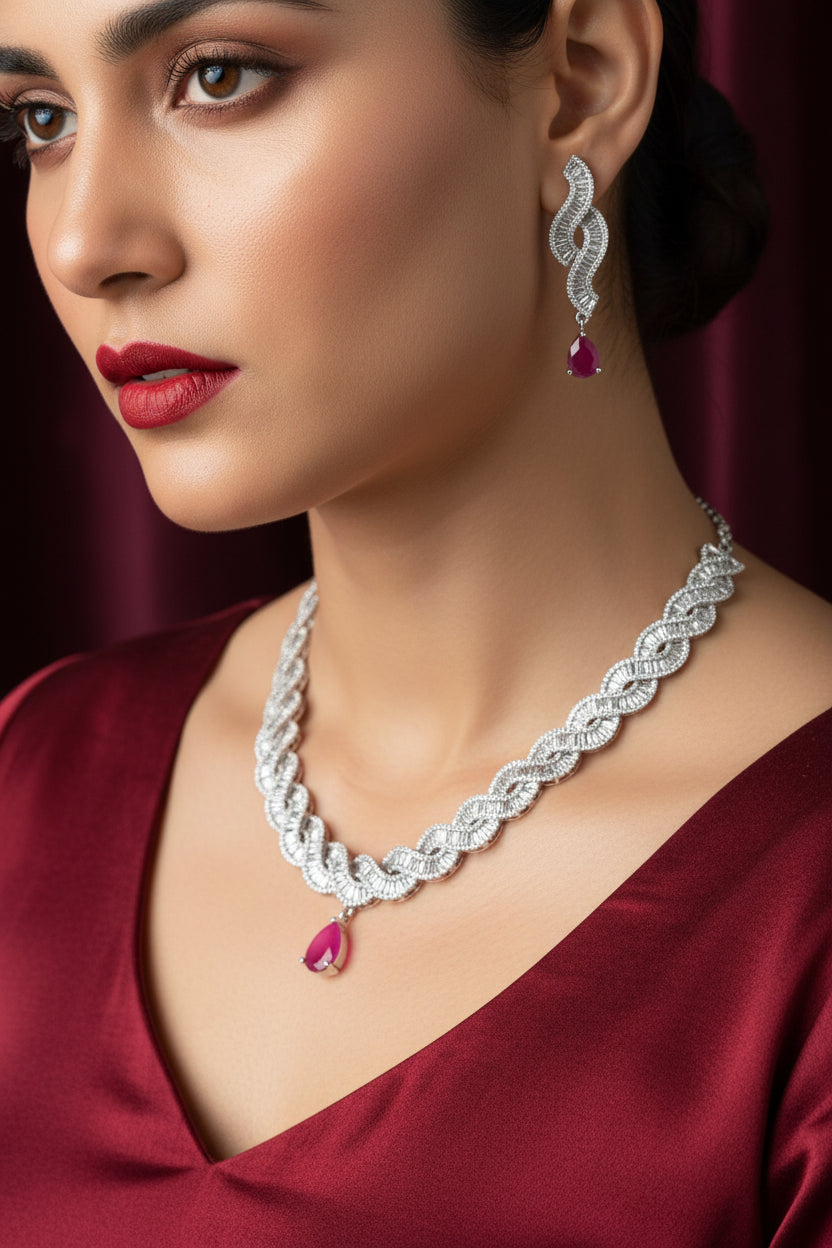 set of jewellery
imitation jewellery
bridal jewellery set
