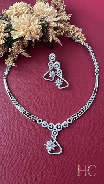 Elara Diamond Necklace Set