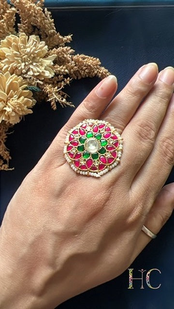 Pachi Kundan Ring