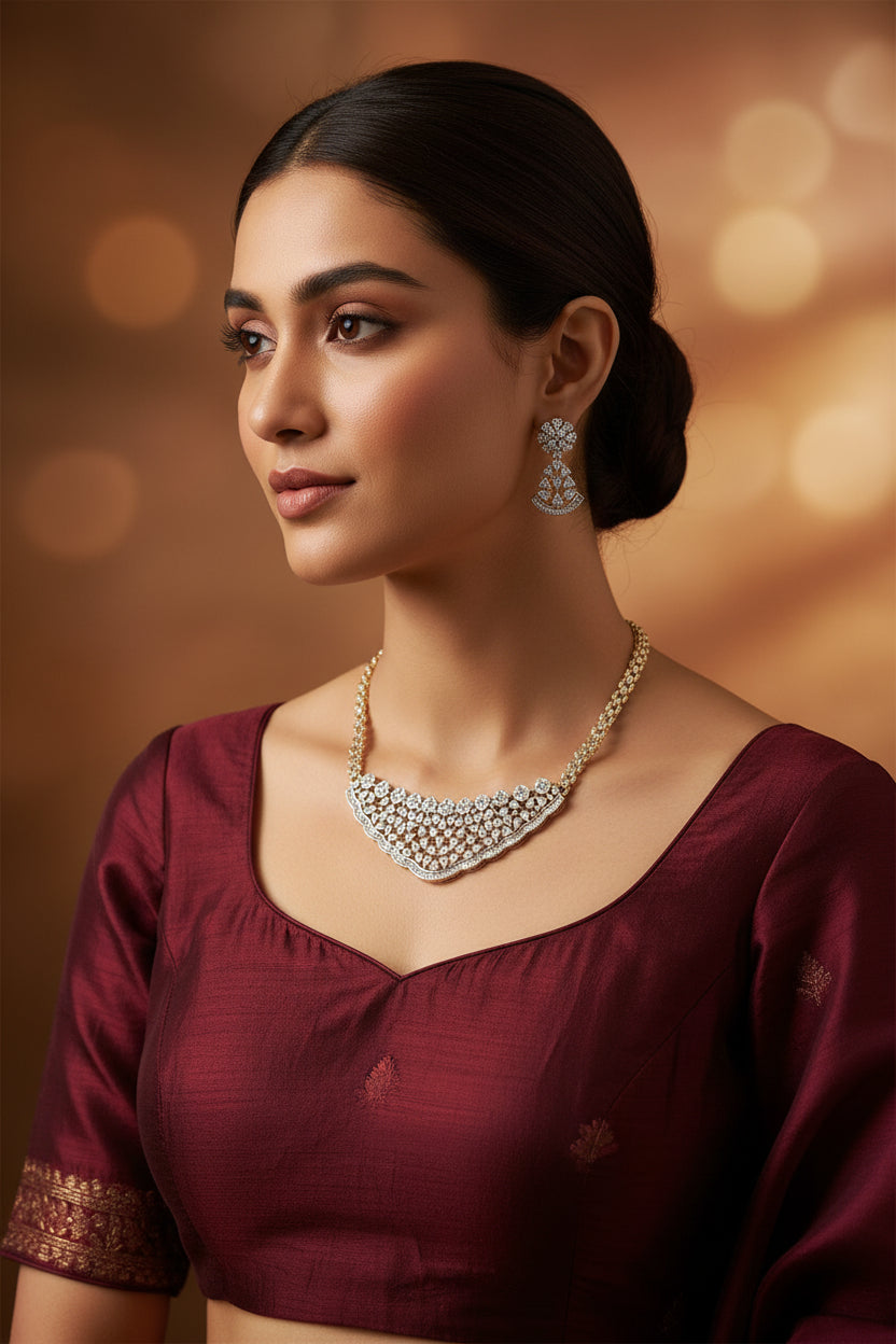 Anvika Diamond Pendant Set