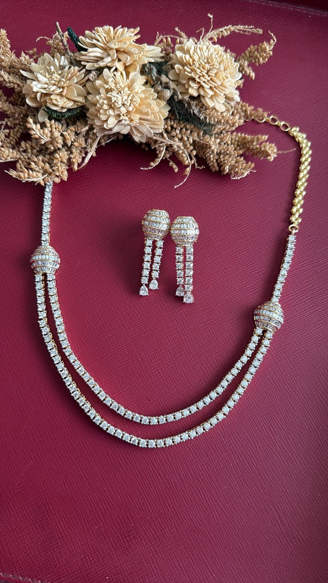 Meher Diamond  Necklace Set