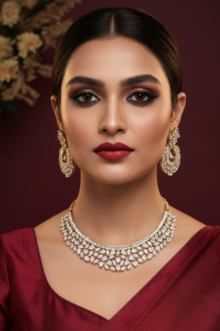 Chitra Diamond Necklace Set
