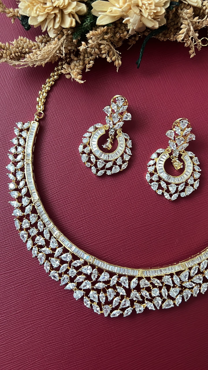 Chitra Diamond Necklace Set