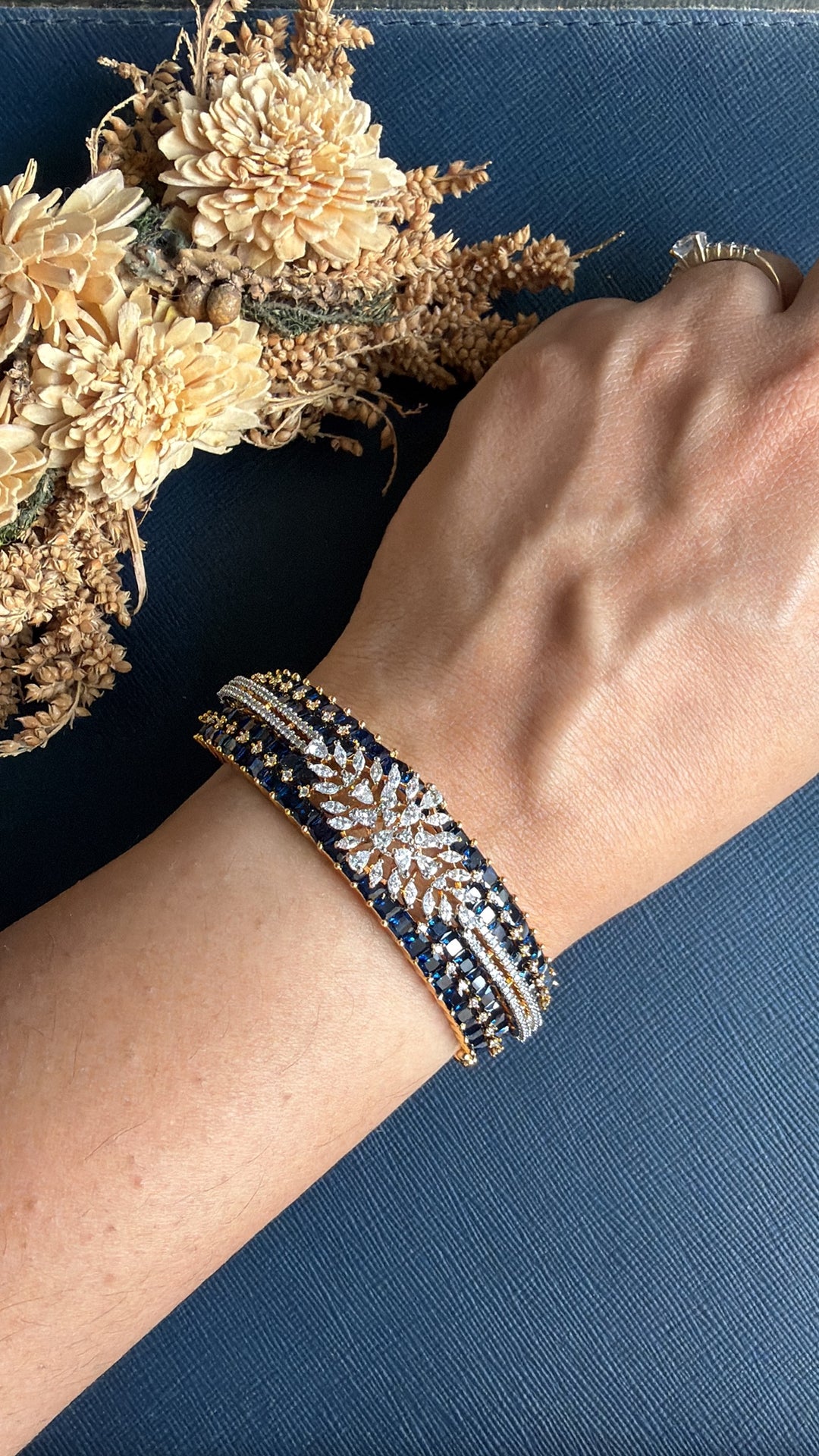 Lekha Diamond Bracelet - Royal Blue
