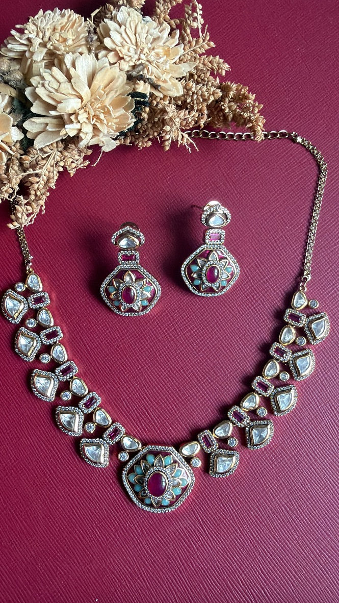 Mahima Kundan Necklace Set