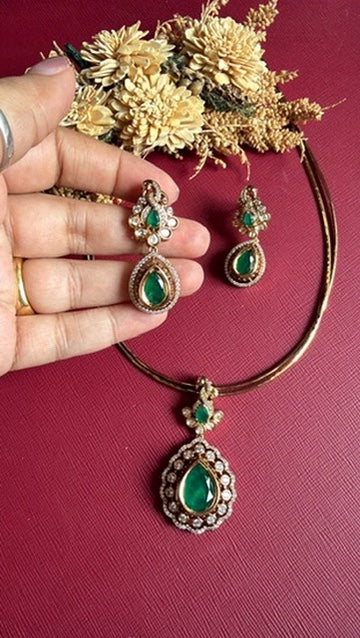 Clara Victorian Hasli Set - Green