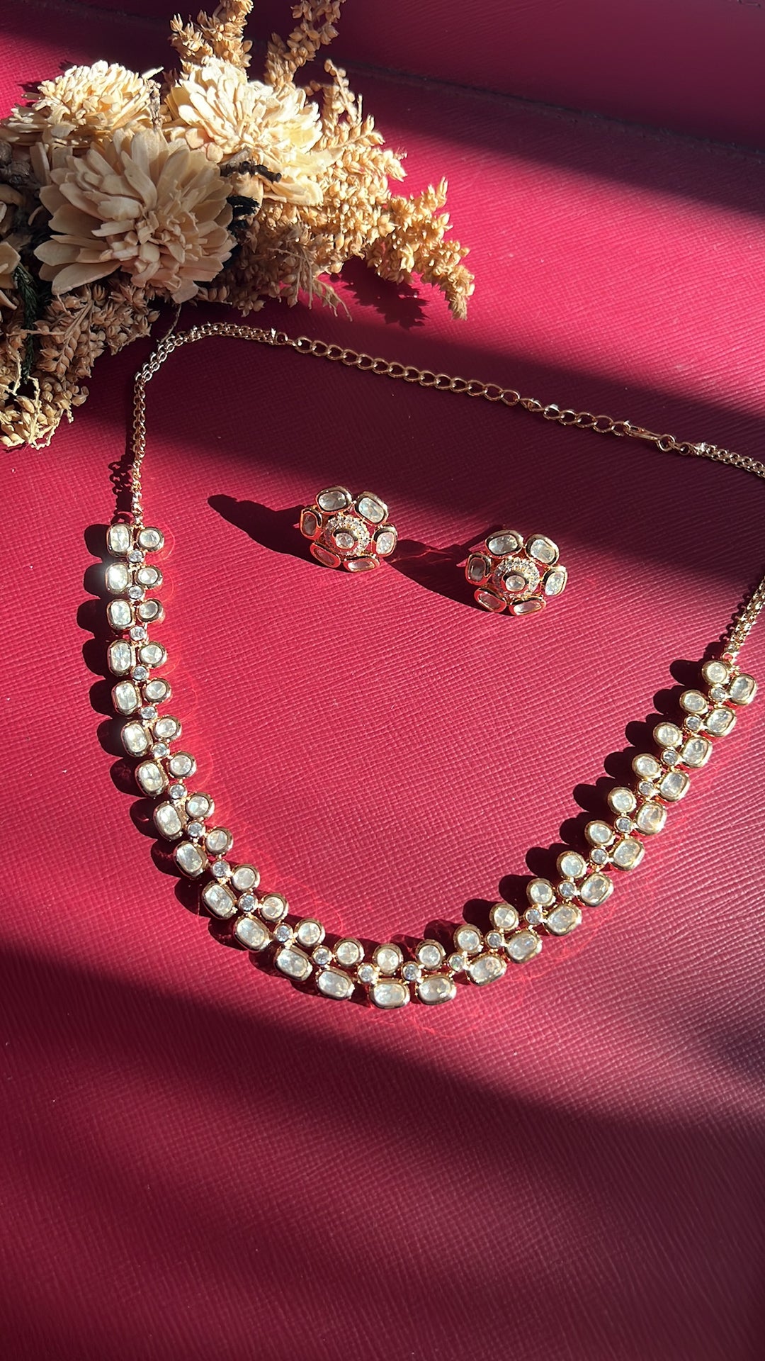Nisha  Kundan Necklace set