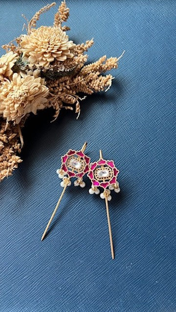 Rekha Multi Earcuffs -Ruby