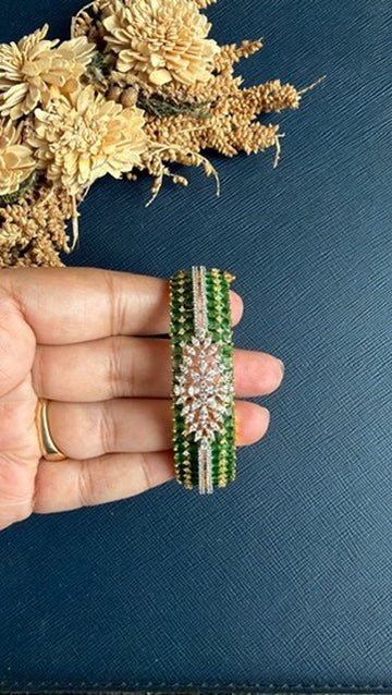 Lekha Diamond Bracelet - Green