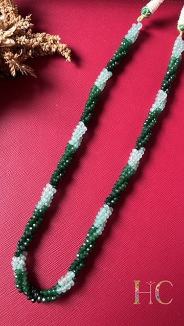 Onyx Shaded Mala- Emerald